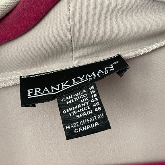 Frank Lyman Design Taupe Open Front Cardigan - Picture 2 of 4